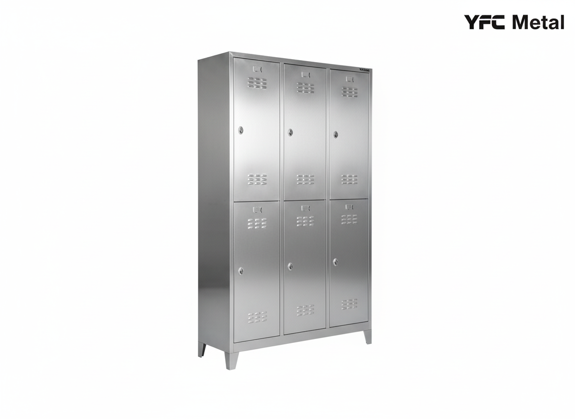 Paslanmaz Altı Kapılı Soyunma Dolabı